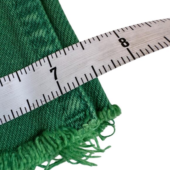 Zara Green Button-Fly Wide Leg Jeans - Size 2 - Picture 12 of 15